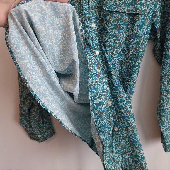 Lands End 365 Long Sleeve Tunic Top Roll Tab Sleeves Moisture Wicking - Picture 9 of 13